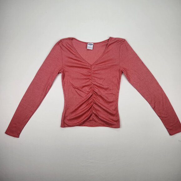Bundle of 3 Old Navy Women's Long Sleeve Shirts Size M Cropped Casual LIke New - Picture 2 of 16